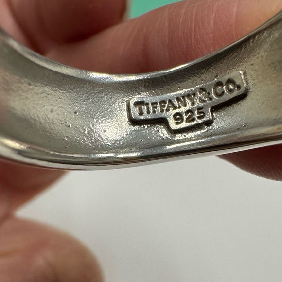 Tiffany & Co. Sterling Silver Leaf Ring Retired piece - Picture 3 of 6